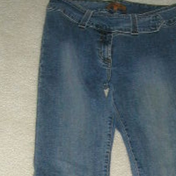 AB 2502 Arden B (Size 10 Long) Distress Spandex   Denim (Palazzo Leg) - Picture 15 of 16